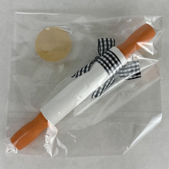 5 pc Autumn Decorative Set: Wooden Sign Faux Caramel Apples and Fall Rolling Pin - Picture 6 of 11